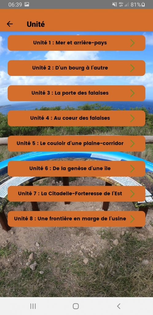 Liste Unités